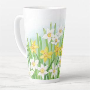 Caneca De Café Latte Primavera Daffodils