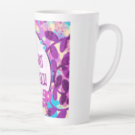 Caneca De Café Latte Primavera Playful Positions - Muito Obrigado