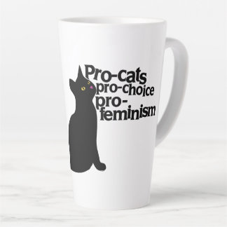 Caneca De Café Latte pro-cats pro-choice pro-feminism