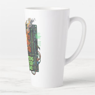 Caneca De Café Latte Processador Sobrecarregado por Excesso de Pensamen