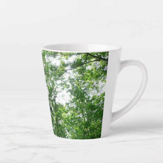 Caneca De Café Latte Procurando Árvores de Verão (Direita)