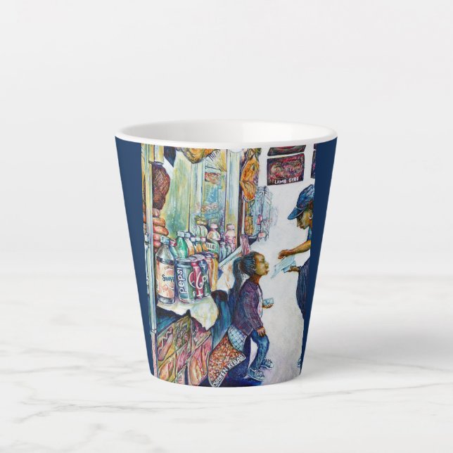 Caneca De Café Latte Produz a esperança (Frente)