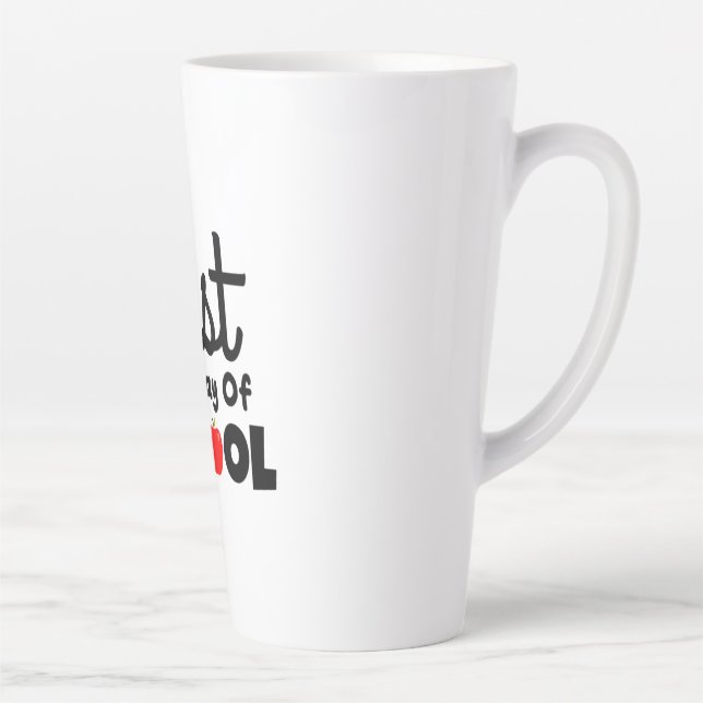 Caneca De Café Latte Professor de presentes | Primeiro Dia Da Escola (Direita)