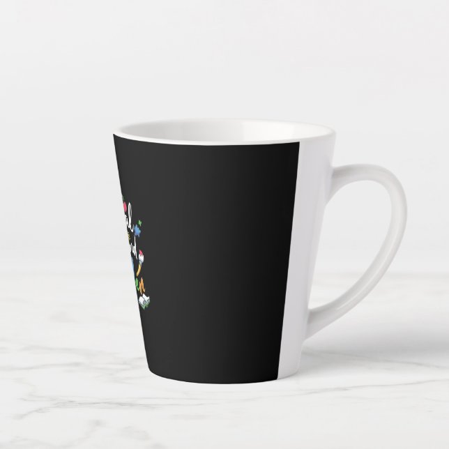 Caneca De Café Latte Professor do grau segundo segundo grau oficial (Direita)