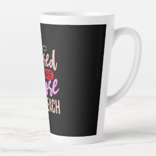 Caneca De Café Latte Professora Arte Abençoada São Aqueles Que Ensina