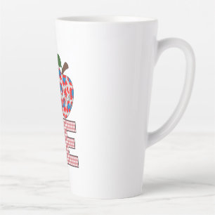 Caneca De Café Latte Professora Arte Adorava Ensino