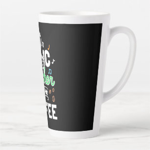 Caneca De Café Latte Professora Dotada de Música Instantânea Basta Adic