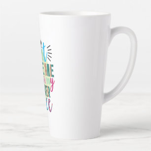 Caneca De Café Latte Professora Não Me Faça Usar A Voz Do Professor