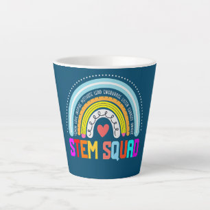 Caneca De Café Latte Professora STEM Steminista Ciência Tecnologia