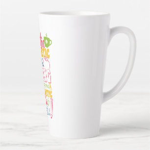 Caneca De Café Latte Professora surpreendente em carinho no dia do prof