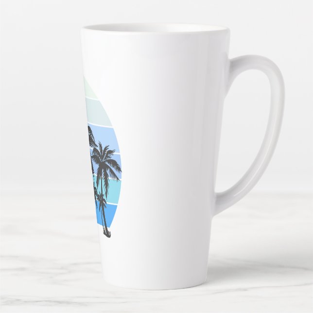 Caneca De Café Latte Projeto de praia incrível (Direita)