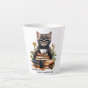 Caneca De Café Latte Pronto Para A Escola Como Um Chefe