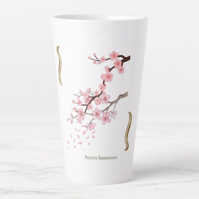 Caneca De Café Latte Prunus Serrulata tasse latte (Frente)