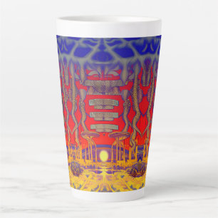 Caneca De Café Latte Psychedelic Dreamland