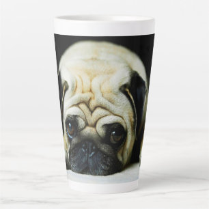 Caneca De Café Latte Pug Latte Mug