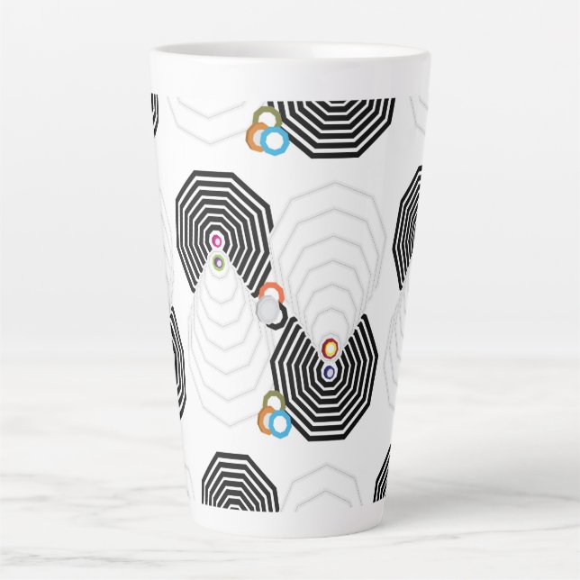Caneca De Café Latte Pulseiras de Cabelo Antiderrapantes (Frente)