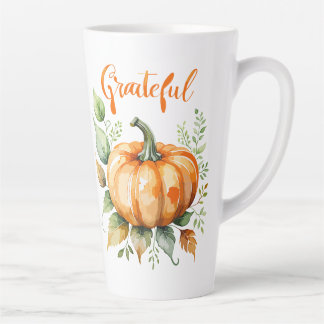 Caneca De Café Latte Pumpkin de Gratidão