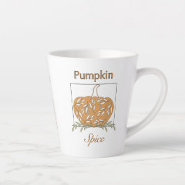 Caneca De Café Latte Pumpkin Na Luz - Pumpkin Spice