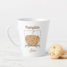 Caneca De Café Latte Pumpkin Na Luz - Pumpkin Spice