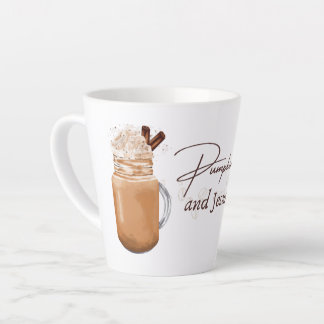 Caneca De Café Latte Pumpkin Spice and Jesus Christ Autumn