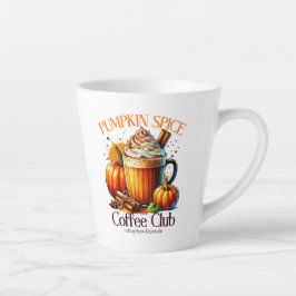 Caneca De Café Latte Pumpkin Spice Coffee Club