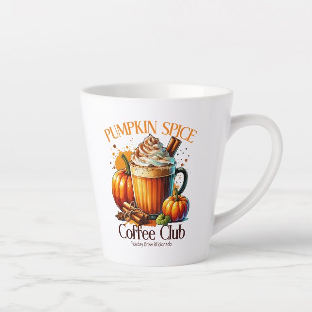 Caneca De Café Latte Pumpkin Spice Coffee Club (Direita)