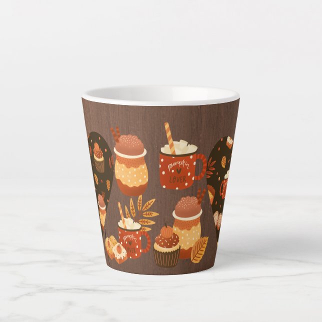 Caneca De Café Latte Pumpkin Spice Latover (Frente)