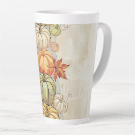 Caneca De Café Latte Pumpkins