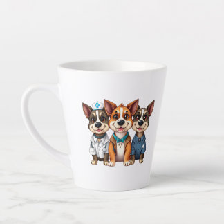 Caneca De Café Latte Puppies 
