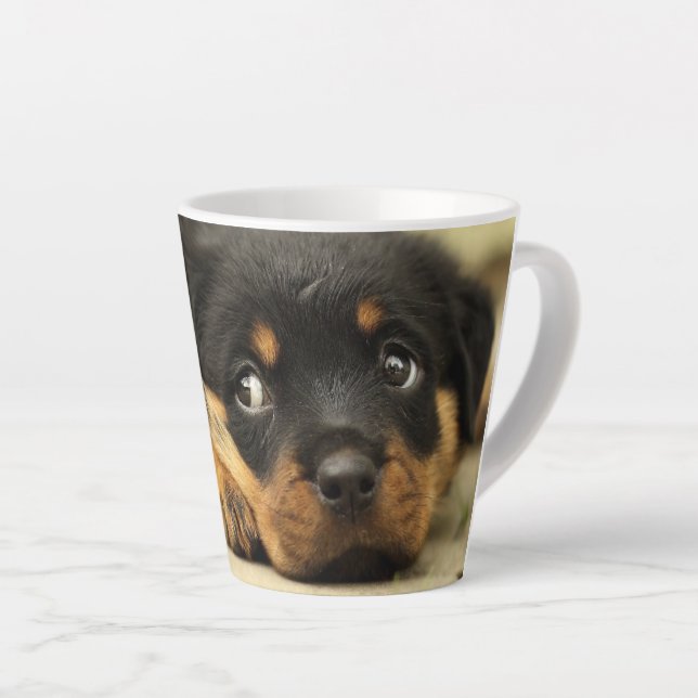 Caneca De Café Latte Puppy (Ângulo direito)