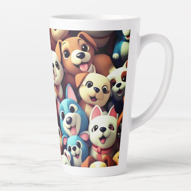 Caneca De Café Latte Puppy Love please  (Direita)