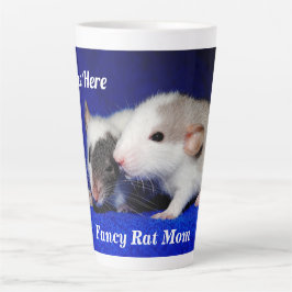 Caneca De Café Latte Pups De Rato De Pet De Rico Para Bebês Personaliza