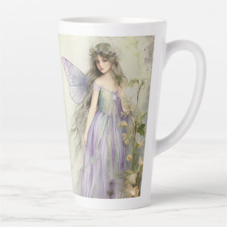 Caneca De Café Latte Purple Fairy (matching lined journal available)