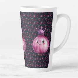 Caneca De Café Latte Purple Onion Queen Ceramic Large Latte Mug