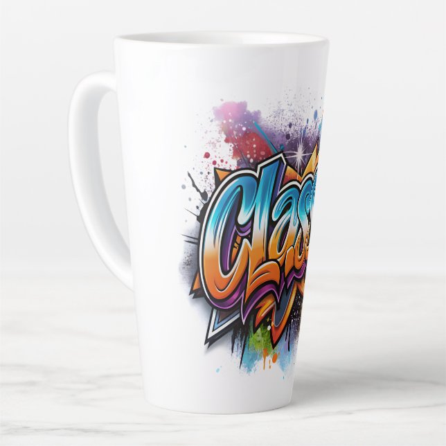 Caneca De Café Latte Qualidade Premium Masculina (Ângulo esquerdo)