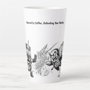 Caneca De Café Latte Quando as Reuniões Atacam... o Café Contra-Ataca.