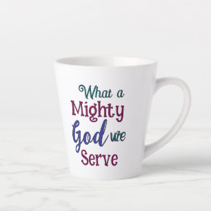 Caneca De Café Latte Que Deus
