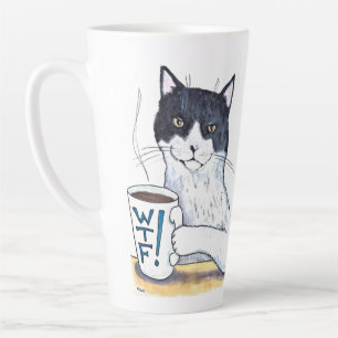 Caneca De Café Latte Que Gato!