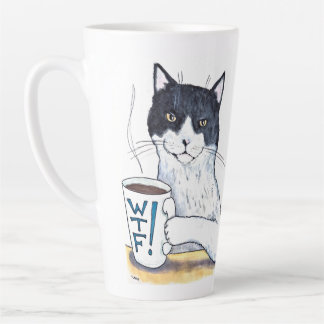 Caneca De Café Latte Que Gato!