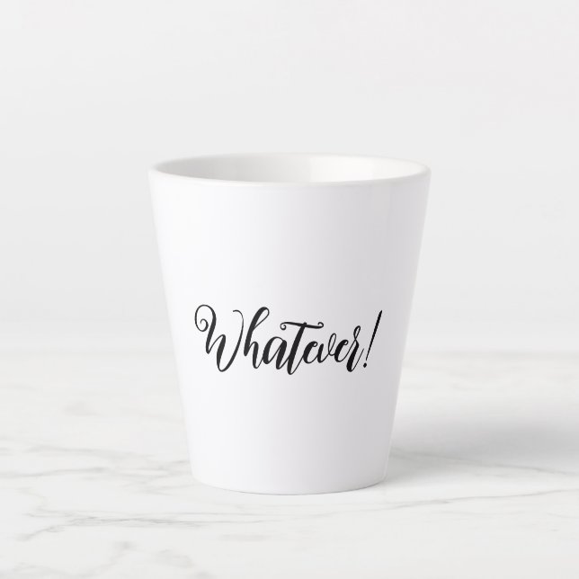 Caneca De Café Latte Que seja! Caneca para café latte (Frente)