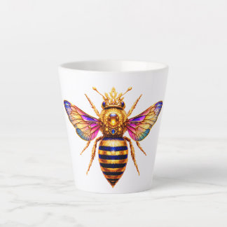 Caneca De Café Latte Queen Bee With Crown