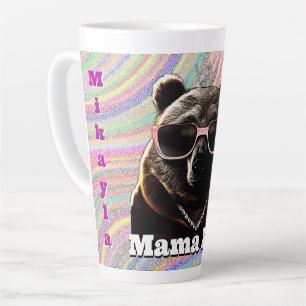 Caneca De Café Latte Queen Mama Bear