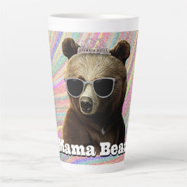 Caneca De Café Latte Queen Mama Bear