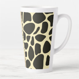 Caneca De Café Latte Quic Quartrefoil Girafa Impressão Personalizado