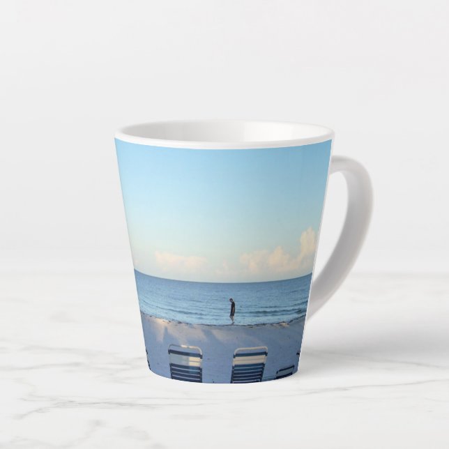 Caneca De Café Latte Quiet Walk Latte Mug (Ângulo direito)
