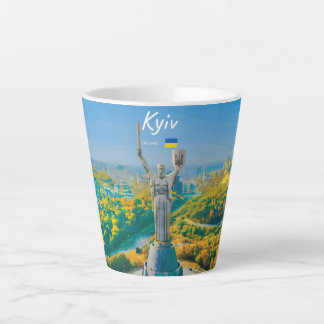 Caneca De Café Latte Quieve, Ucrânia - Monumento Mãe Ucrânia Pequeno