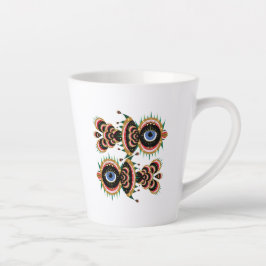 Caneca De Café Latte Quimera - Pássaro de Peixe Latte Mug