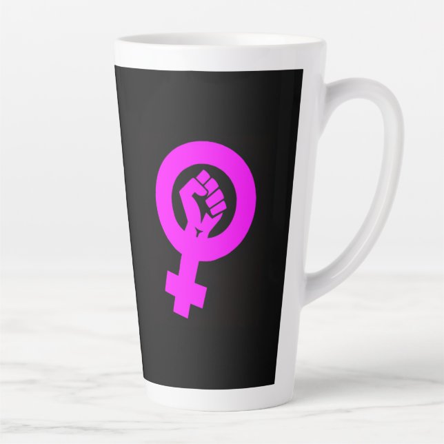 Caneca De Café Latte Radical Feminist (Direita)