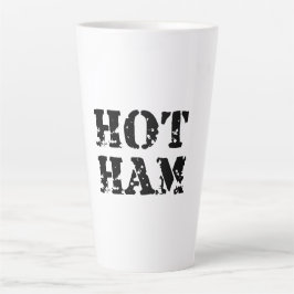Caneca De Café Latte Rádio HOT HAM