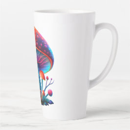 Caneca De Café Latte Rainbow Amanita Muscaria Latte Mug